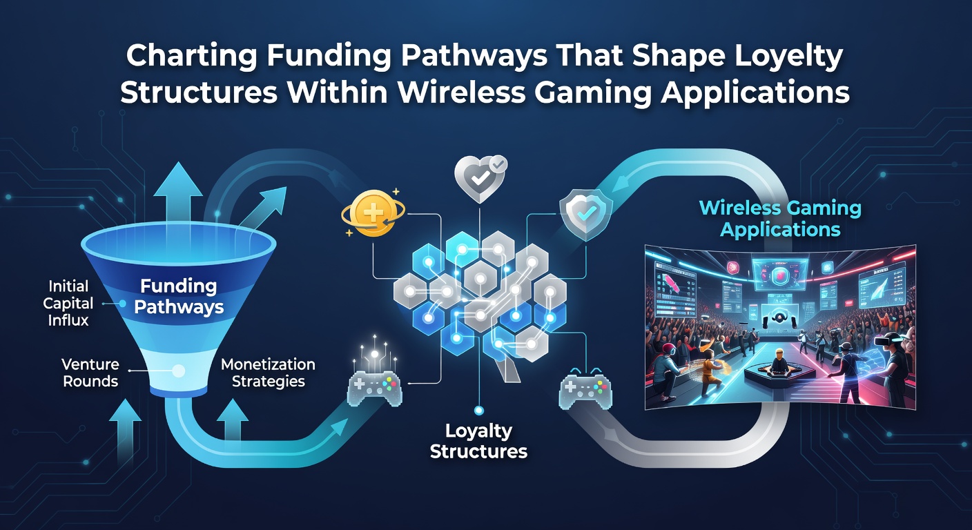 Illustration of mobile gaming funding flows connecting to loyalty program tiers in wireless applications