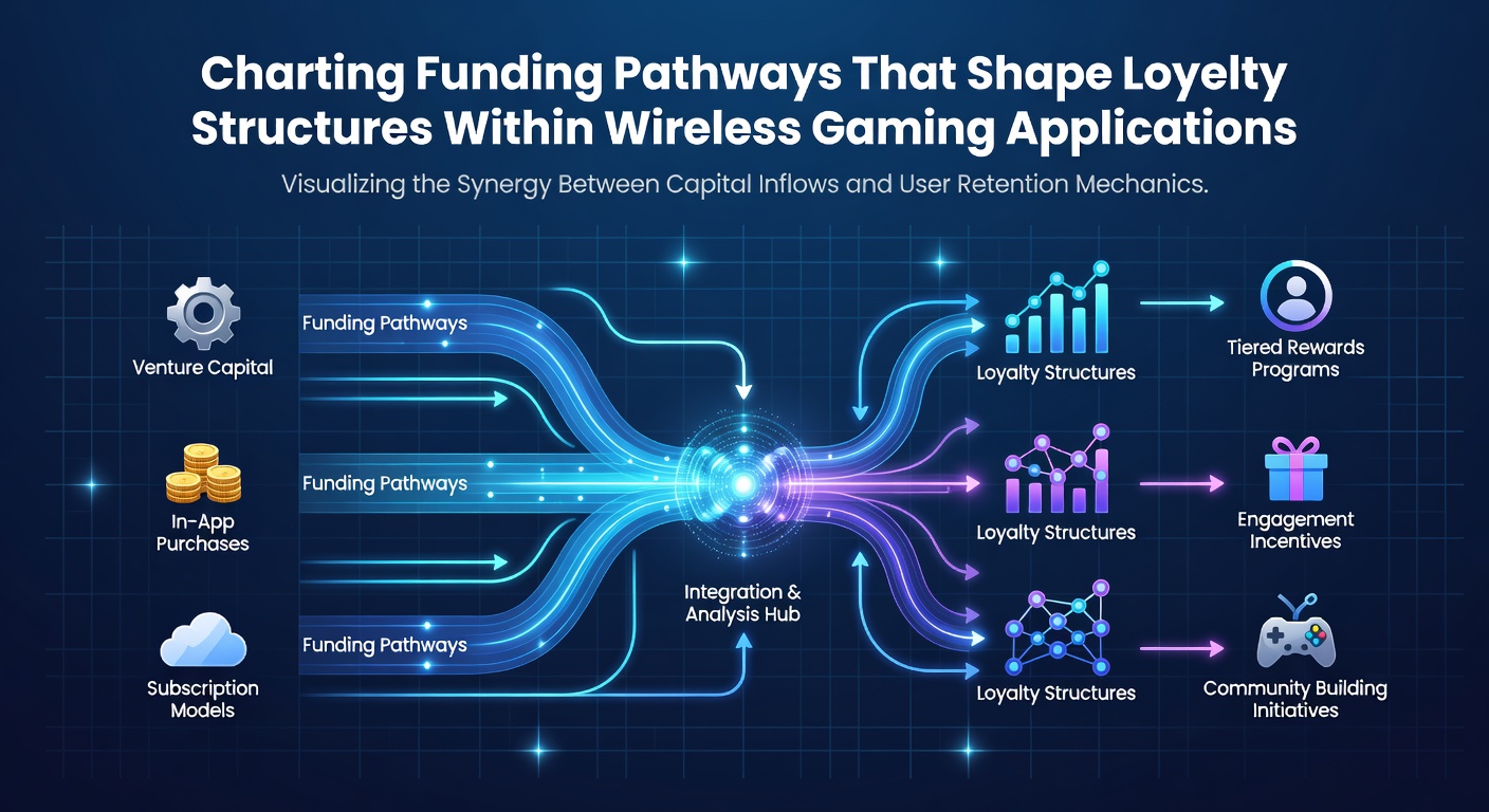 Diagram showing connections between wireless gaming revenue sources and evolving user loyalty frameworks