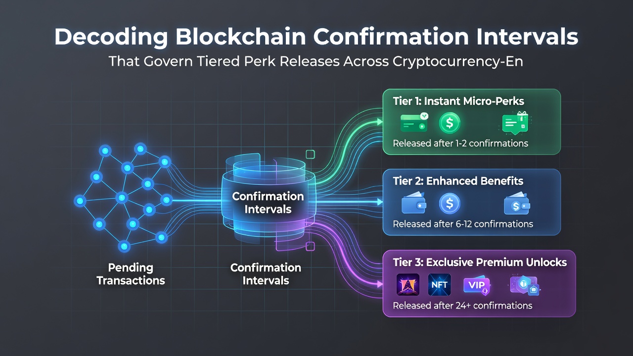 Mobile screen displaying tiered perks unlocking after blockchain confirmations in a crypto table game session