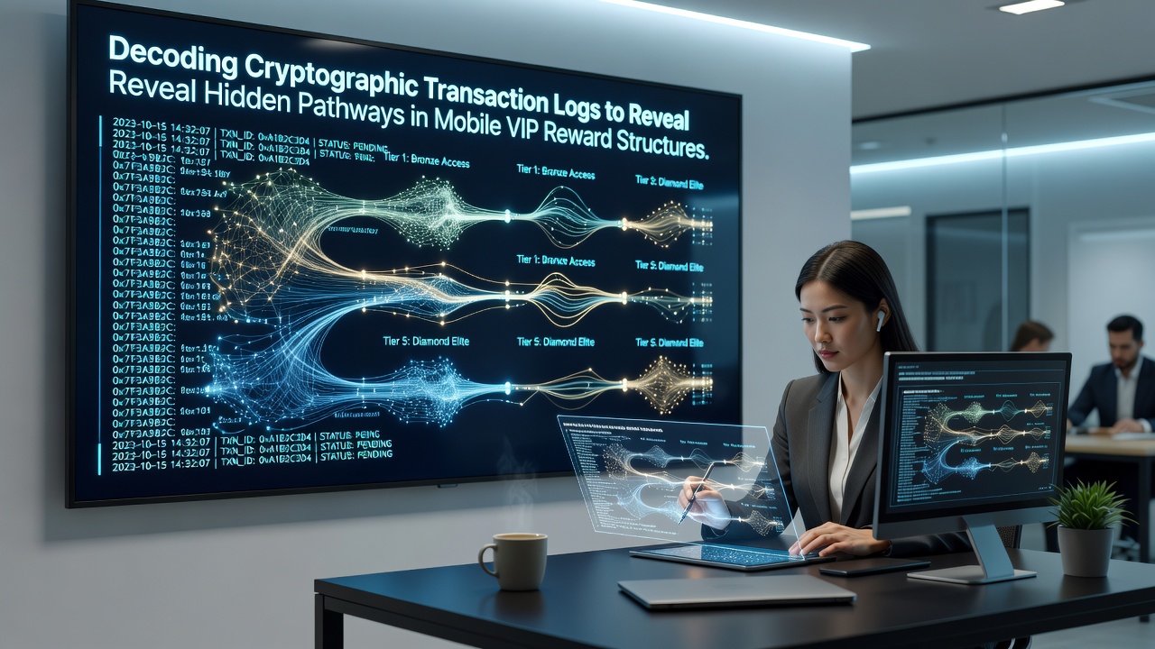 Diagram showing decoded transaction pathways linking mobile VIP tiers