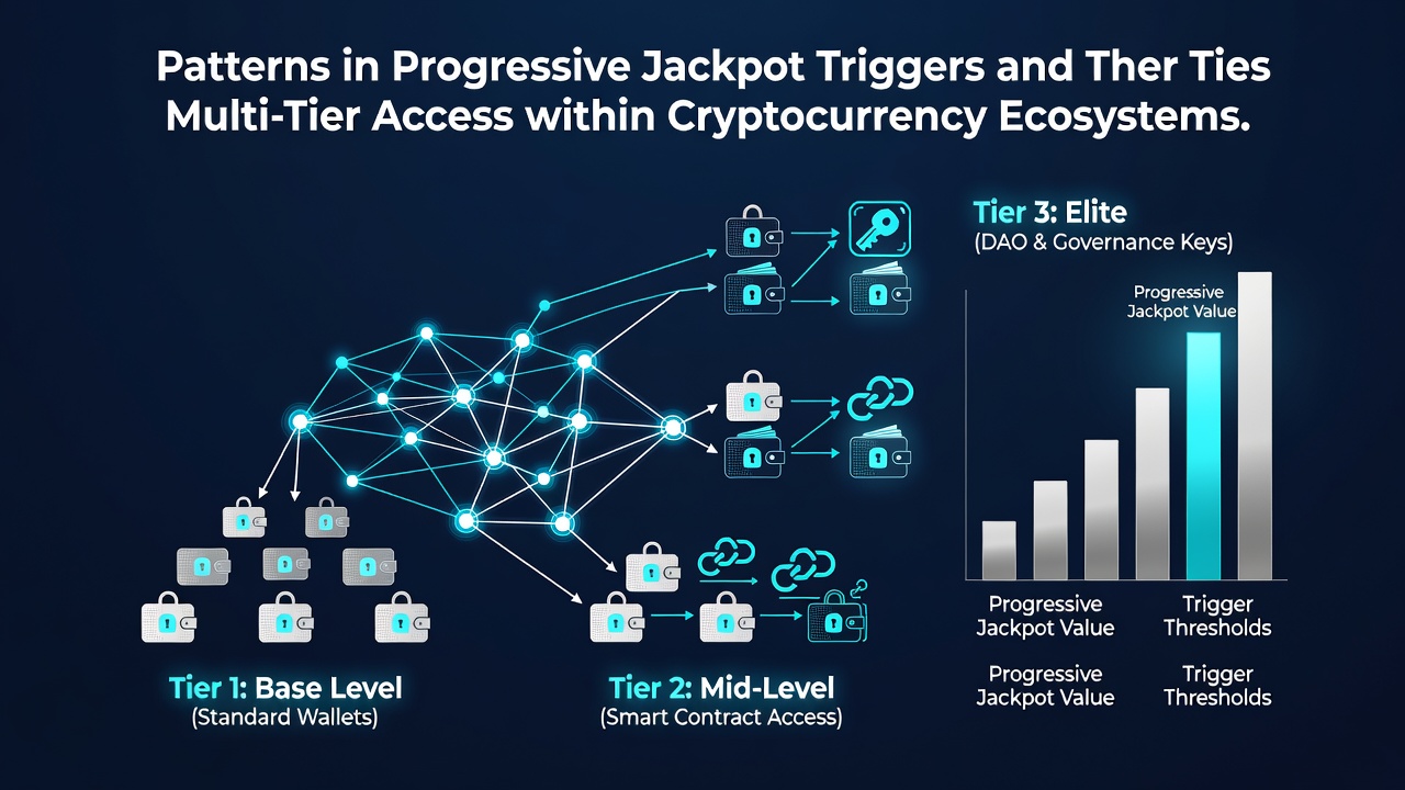 Data visualization of jackpot trigger patterns correlated with player tier levels in mobile crypto gaming environments