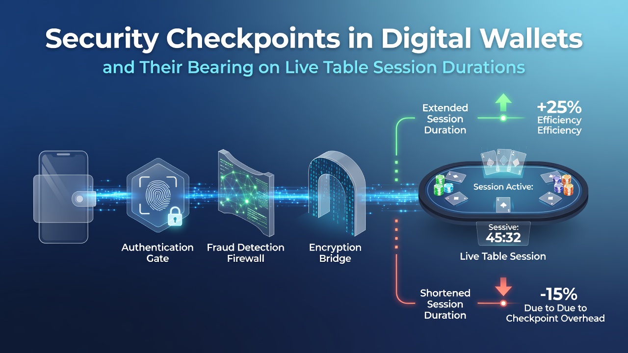 Digital wallet security interface showing verification checkpoints during a live casino session