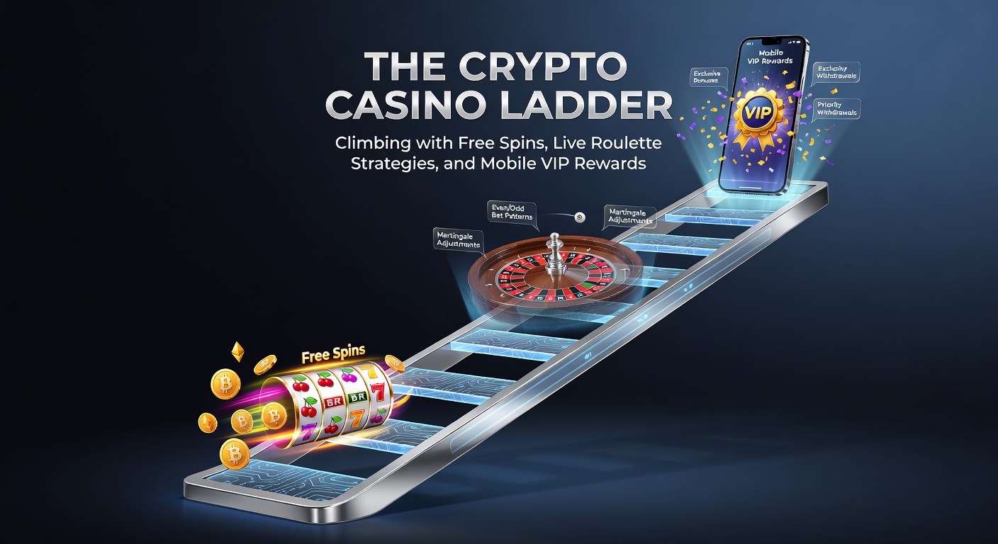 Live dealer roulette wheel spinning with crypto bet trackers and VIP ladder progress bar visible on mobile screen