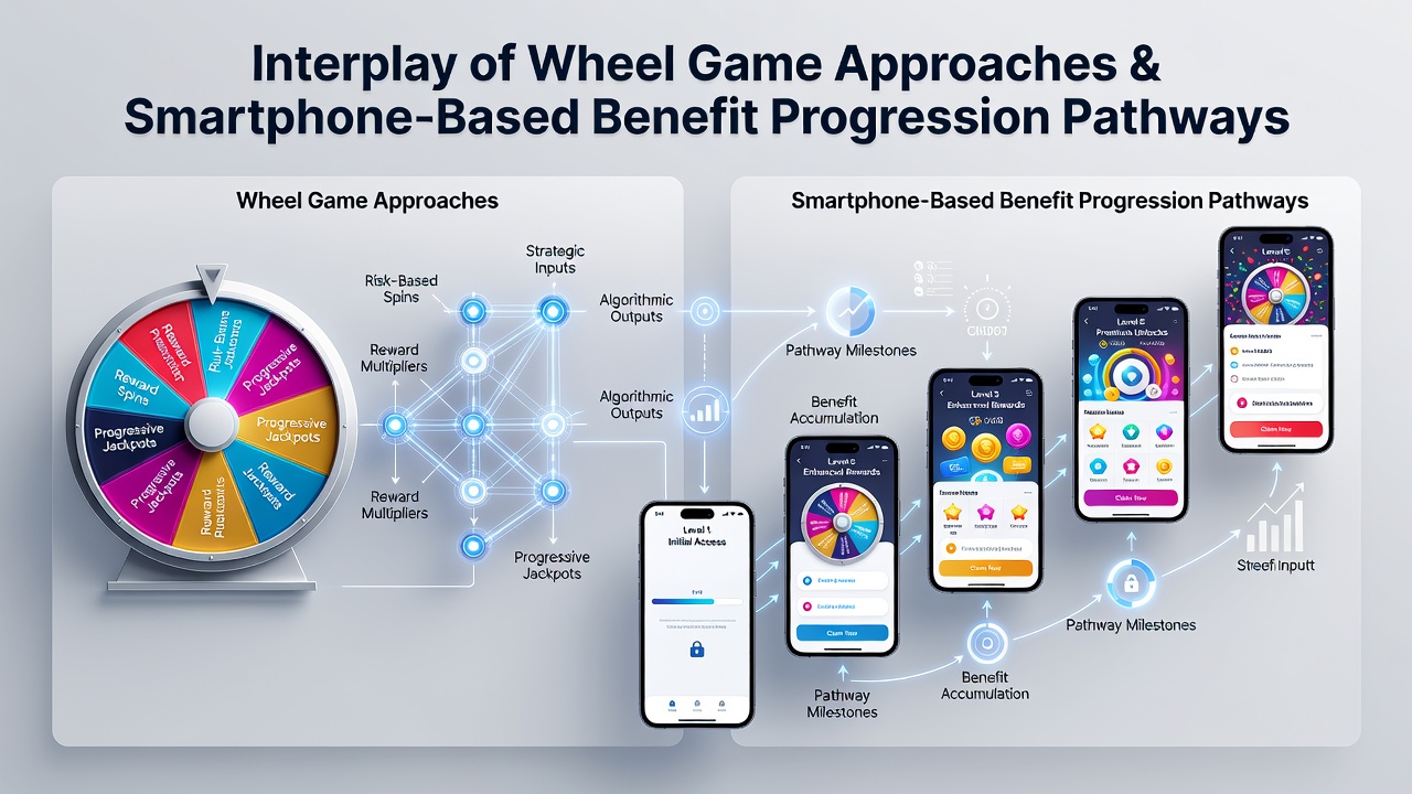 Mobile app dashboard showing wheel game results connected to loyalty tier progression