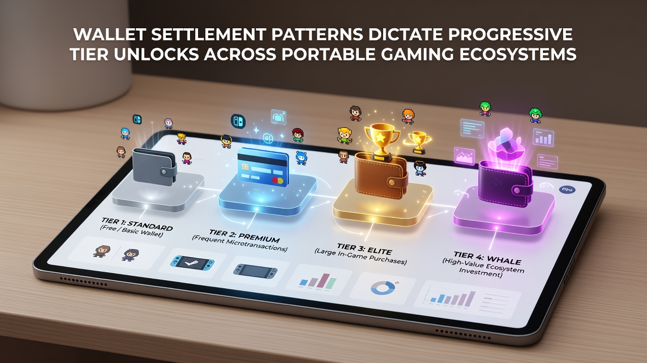 Mobile screen showing progressive tier unlock notifications linked to completed wallet settlements in a gaming app